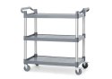 Wózek kelnerski 3-półkowy z polipropylenu, 1010x500x(H)960mm