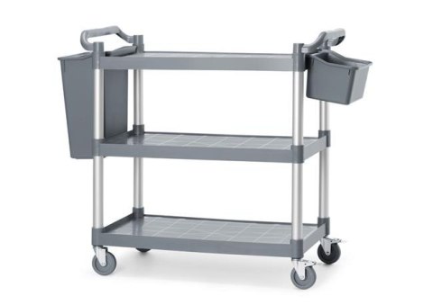 Wózek kelnerski 3-półkowy z polipropylenu, 1010x500x(H)960mm