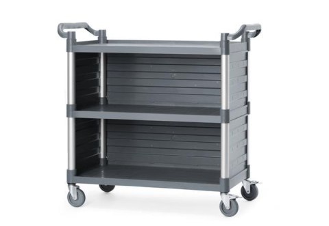 Wózek kelnerski 3-półkowy z polipropylenu, 1010x500x(H)960mm