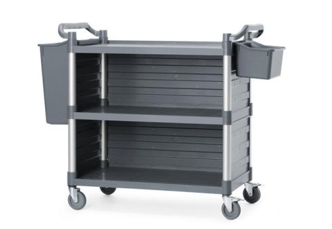 Wózek kelnerski 3-półkowy z polipropylenu, 1010x500x(H)960mm