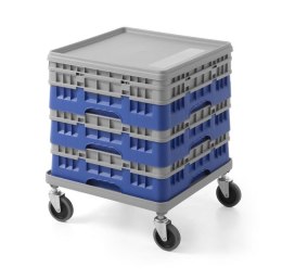 Wózek na kosze uniwersalne 500×500 mm, szary, 500x500x(H)180mm