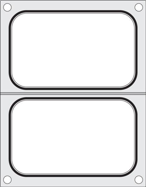 Matryca do zgrzewarki, HENDI, 2x pojemnik 178x113 mm