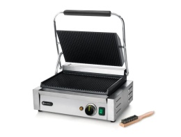 Grill kontaktowy Panini góra i dół ryflowane430x375x(H)216mm