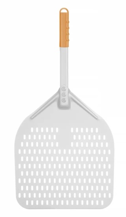 Łopata do pizzy perforowana z krótką rączką, kwadratowa 350x710mm