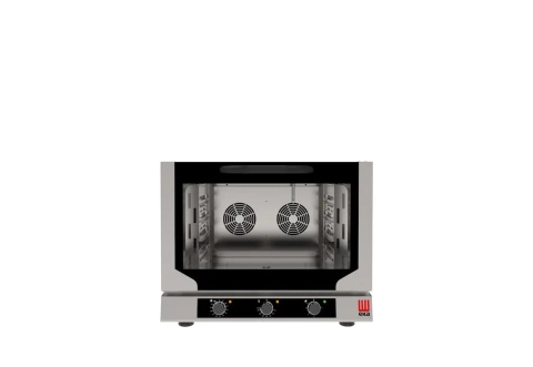Piec konwekcyjny z nawilżaniem Evolution 4x 530x325 mm GN1/1, elektryczny, sterowany elektromechanicznie, Tecnoeka, GN 1/1