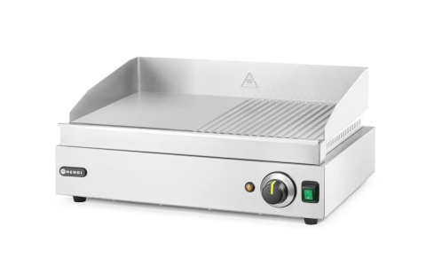 Płyta grillowa 1/2 gładka, 1/2 ryflowana 527x404x(H)233mm Hendi