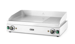 Płyta grillowa 2/3 gładka, 1/3 ryflowana Hendi 697x474x(H)241mm