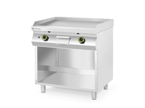 Płyta grillowa gazowa na podstawie, gładka Hendi 800x700x850(h)