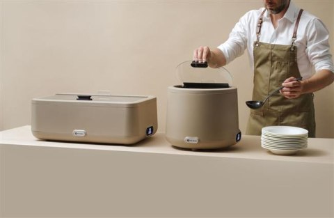 Podgrzewacz elektryczny beżowy HENDI UNIQ 607x402x(H)245mm