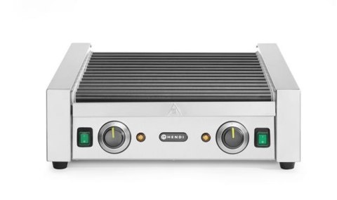 Podgrzewacz rolkowy do parówek dwustrefowy, HENDI, 14 rolek, 230V/1480W, 520x650x(H)176mm Wariant podstawowy