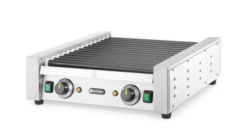 Podgrzewacz rolkowy do parówek dwustrefowy, HENDI, 14 rolek, 230V/1480W, 520x650x(H)176mm Wariant podstawowy