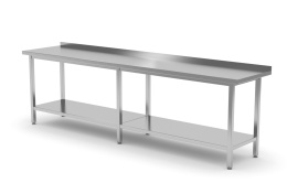 Stół roboczy z rantem i półką 2100x700x850 mm