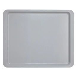 Taca poliestrowa z płaskim rantem, granitowa 370x530