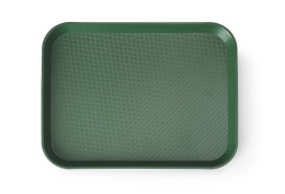 Taca z polipropylenu Fast Food, zielony, 265x345x(H)20mm