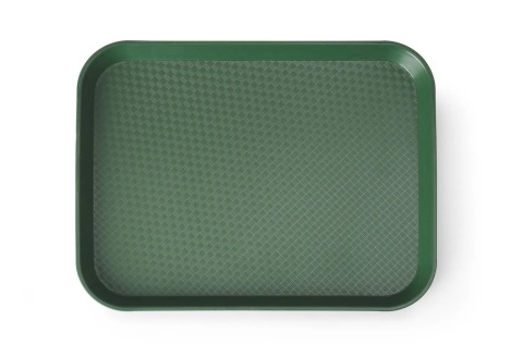 Taca z polipropylenu Fast Food, zielony, 265x345x(H)20mm